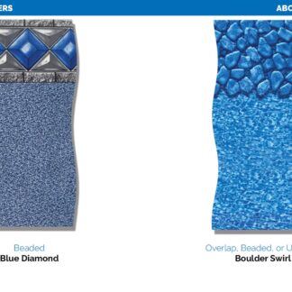 BLUE WALL above ground liner (overlap)